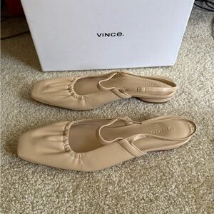 Vince Women's Tan Leather Loafers